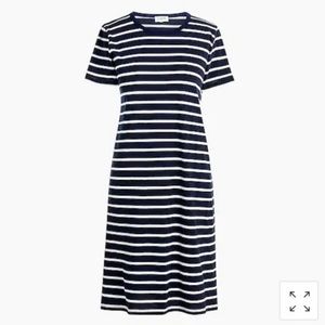 J. Crew Factory - Short Sleeve Navy Striped T-Shirt Dress - Size XS